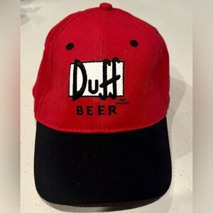 Duff Beer Red and Black Cap